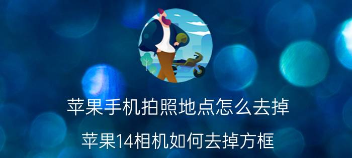 苹果手机拍照地点怎么去掉 苹果14相机如何去掉方框？